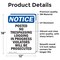 Signmission Posted No Trespassing Logging OSHA Notice Sign, Vinyl Decal, 12in W x 18in L, 2PK OS-2PACK-NS-D-1218-V-17729 - alternate 4